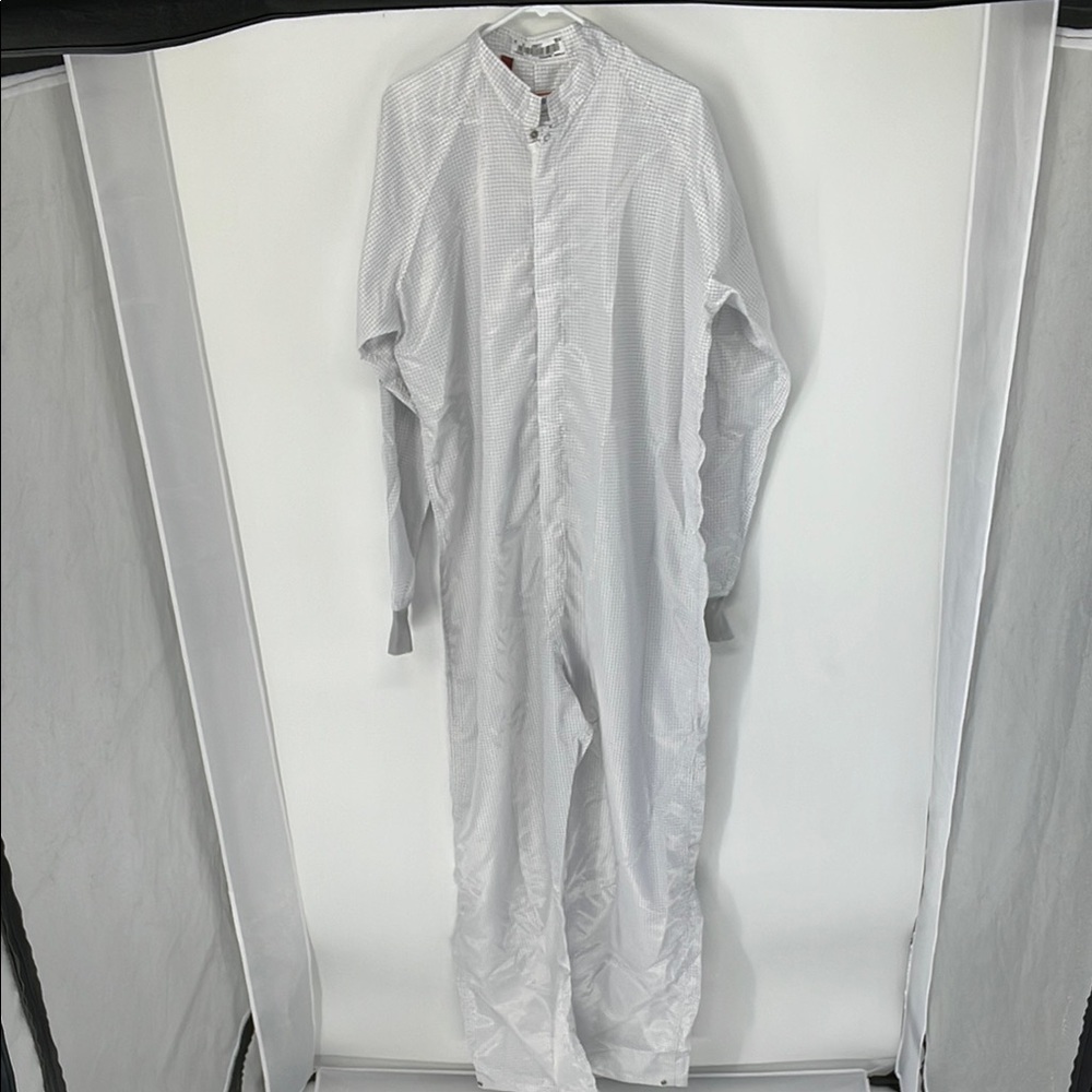 Men's White Long Work Coverall Pants